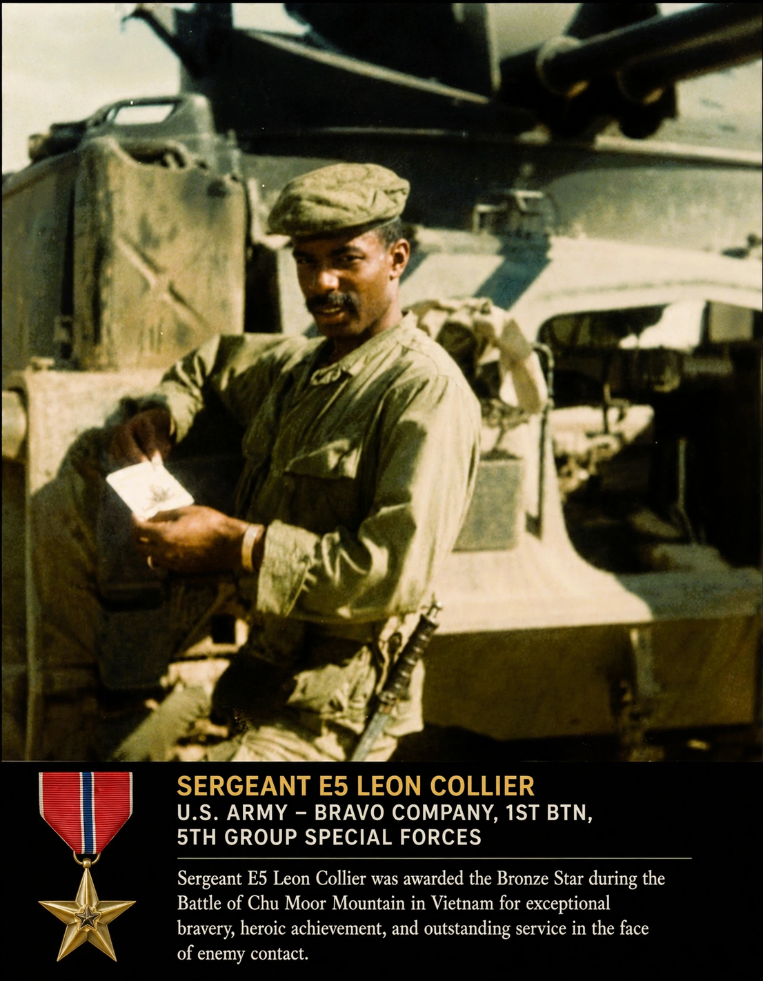 Bronze Star award card included with the memoir materials.